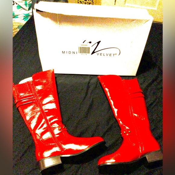 Buckle Riding Boot Red Size 10 - Picture 8 of 9